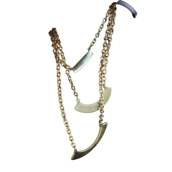 Banana Republic Gold-Tone Tiered Necklace With Crescent Charms - Picture 5 of 6